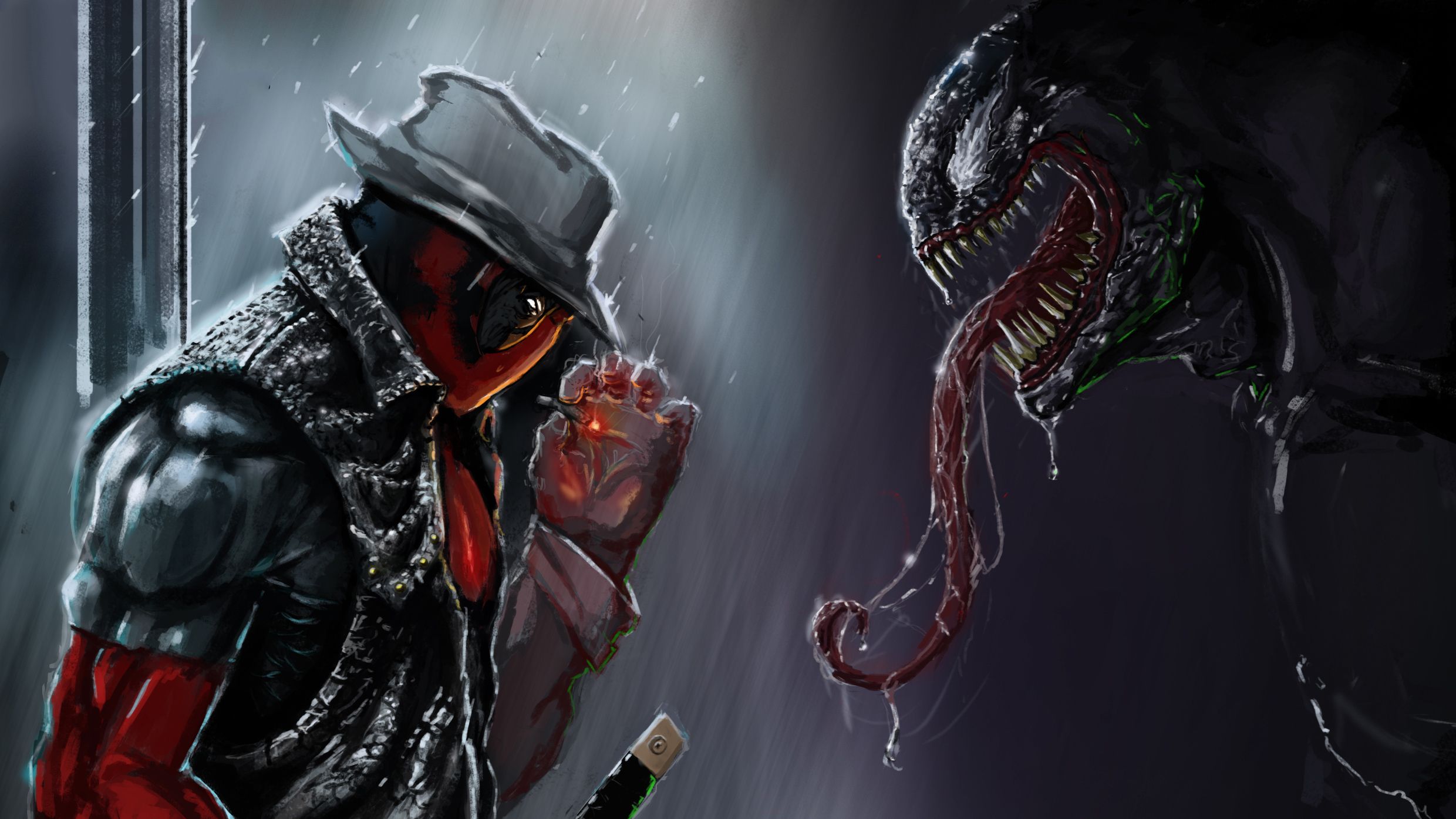 Deadpool Venom 2048x1152 .hdqwalls.com