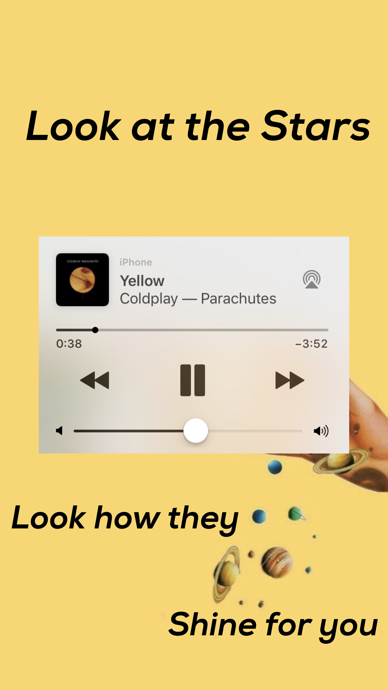 Yellow- Coldplay. Song lyrics .com
