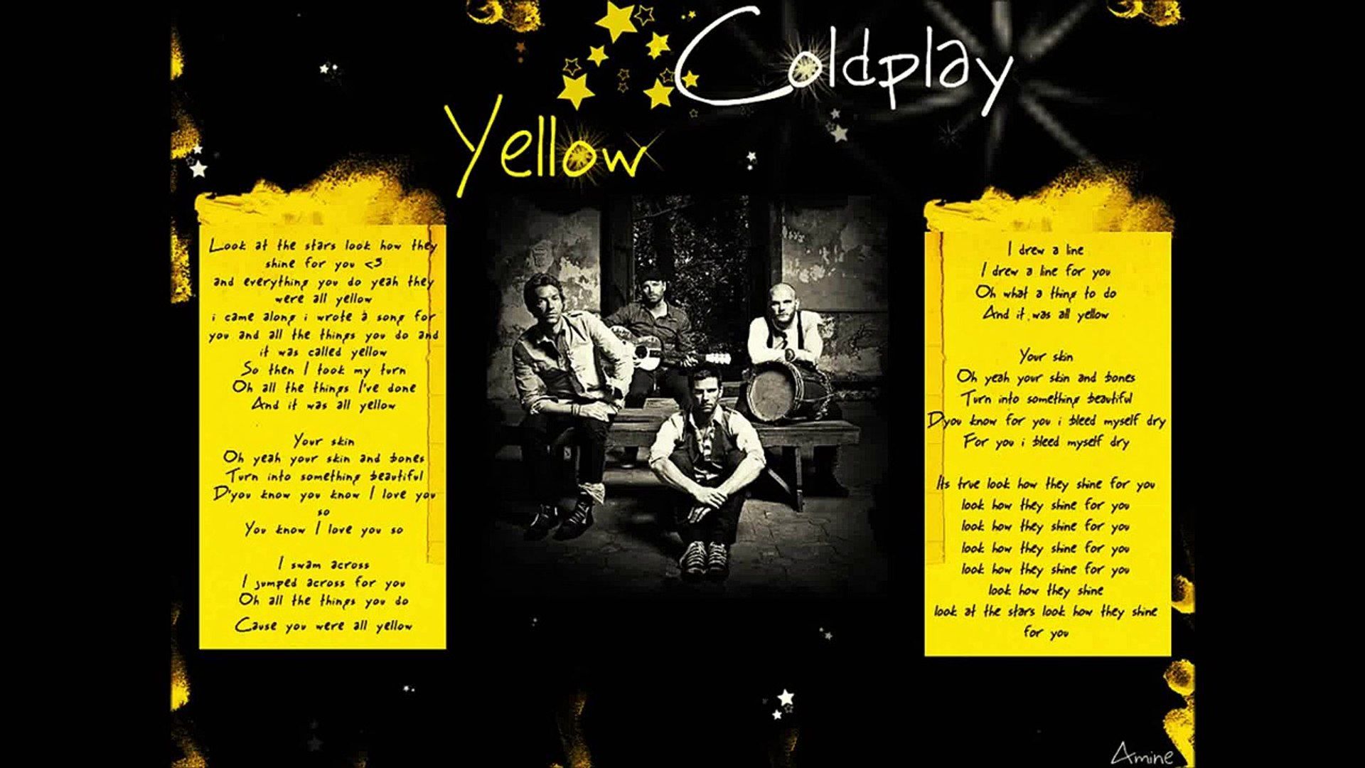 Yellow By Coldplay Lyrics