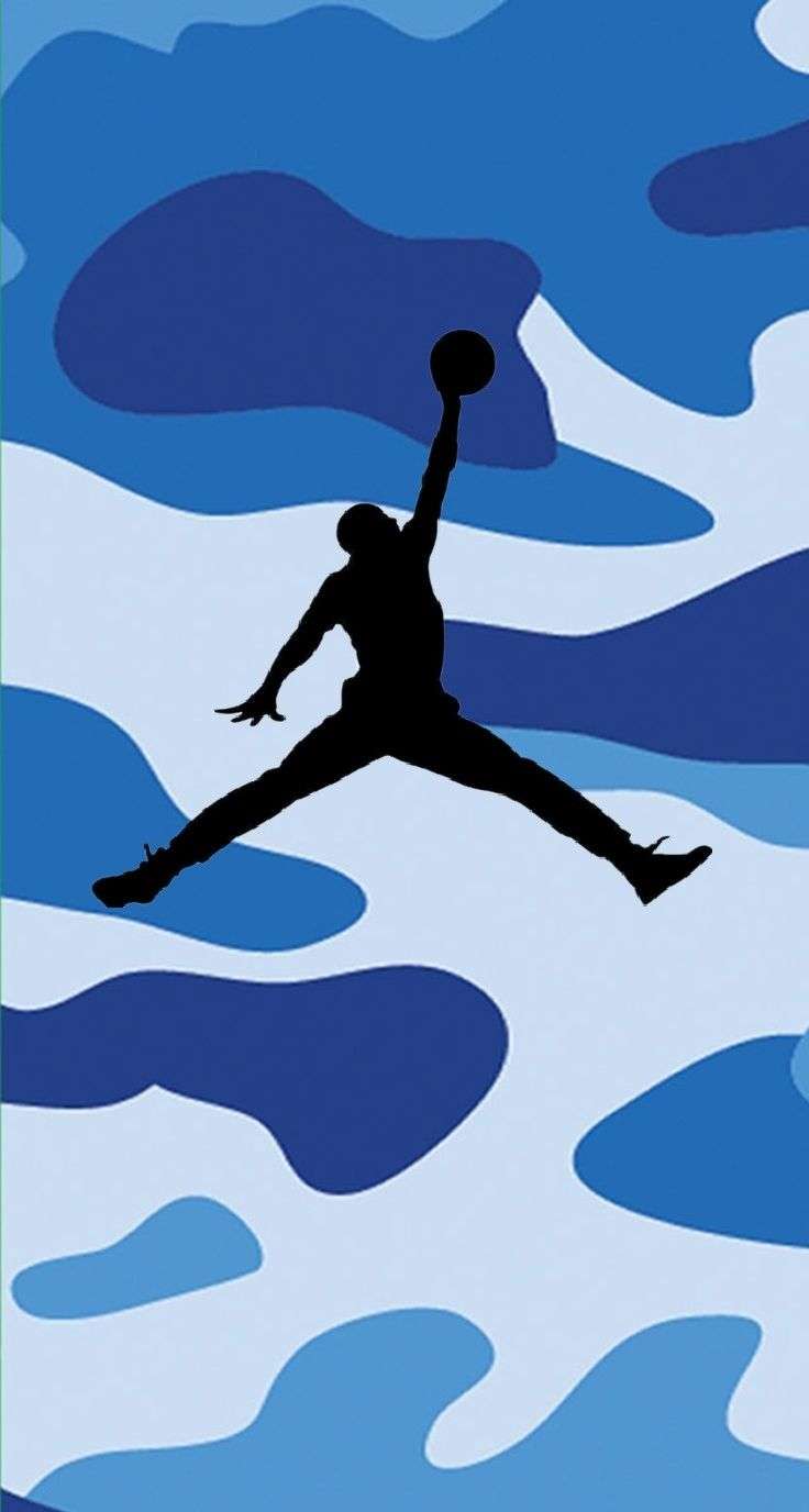 Blue Wallpaper Jordans Logowalpaperlist.com
