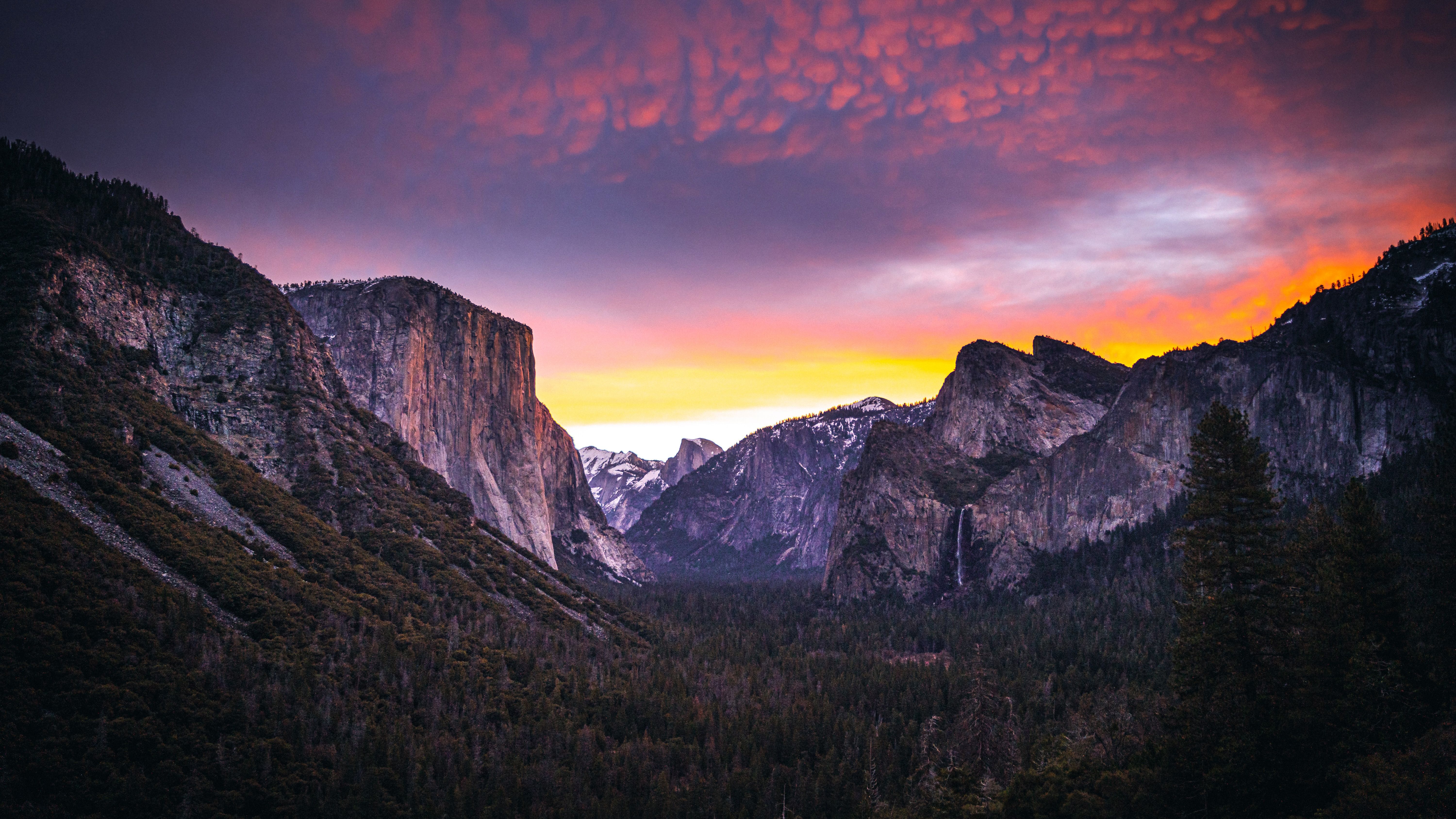 Yosemite National Park Sunset 5K .hdwallpaper.in