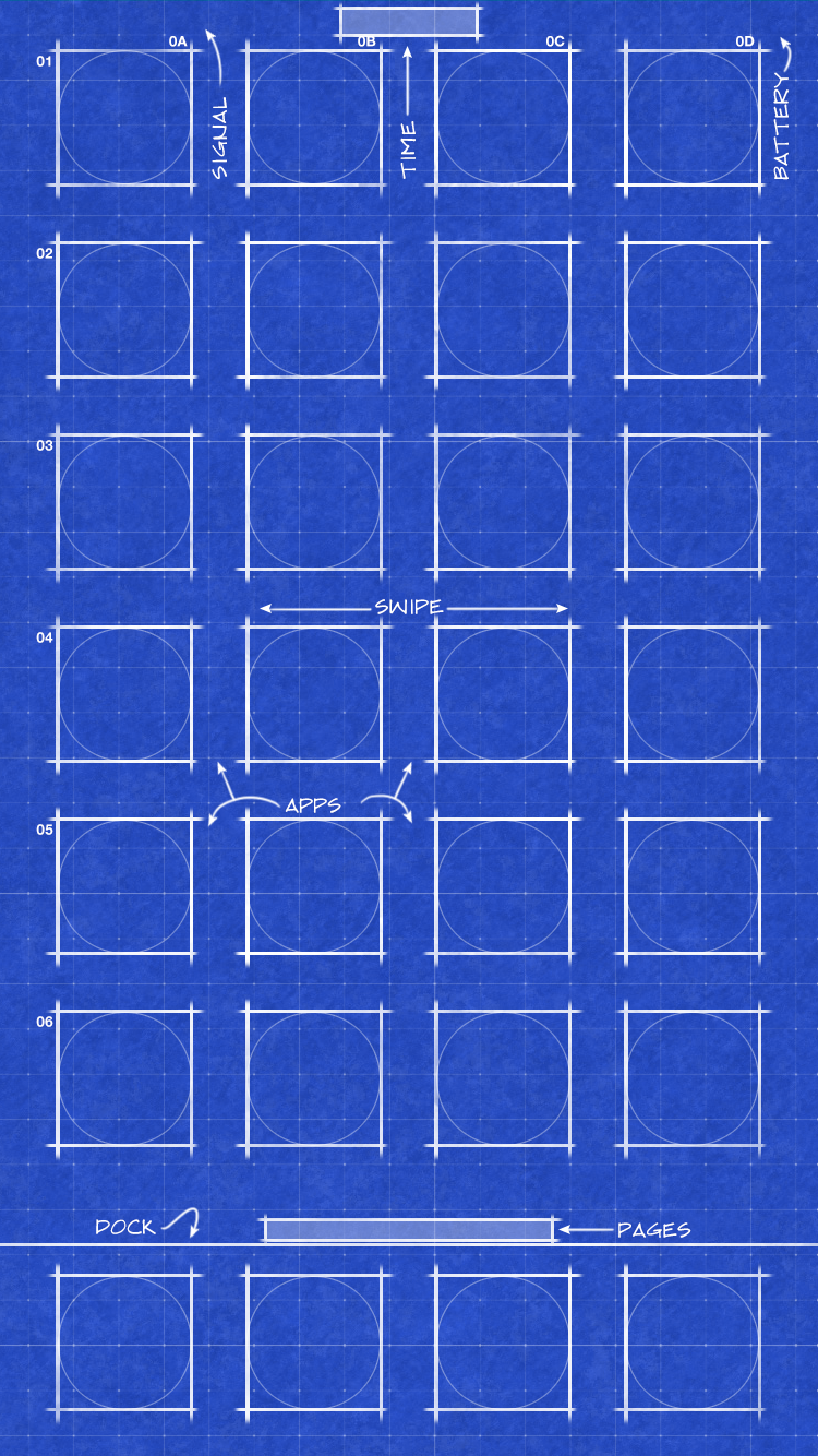 Grid and blueprint wallpaper for iPhoneidownloadblog.com