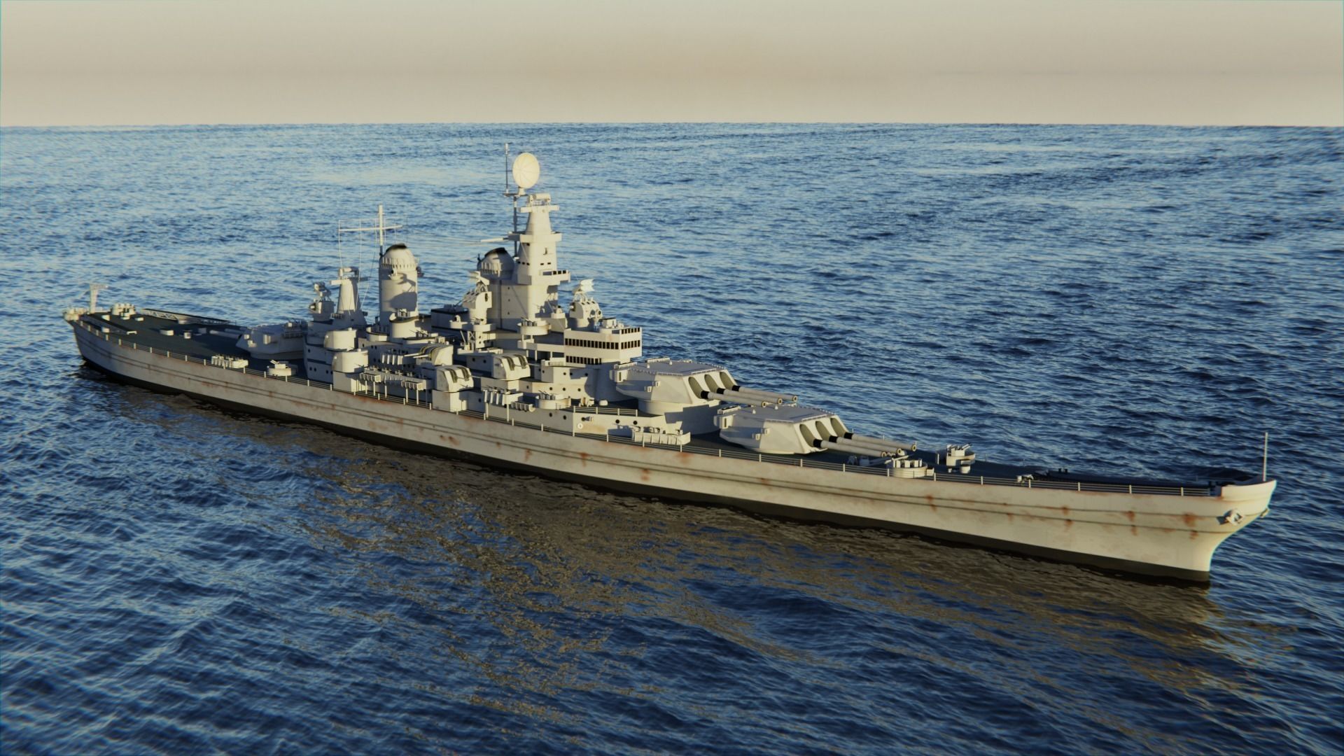 3D Battleship USS Iowa. CGTradercgtrader.com · In stock