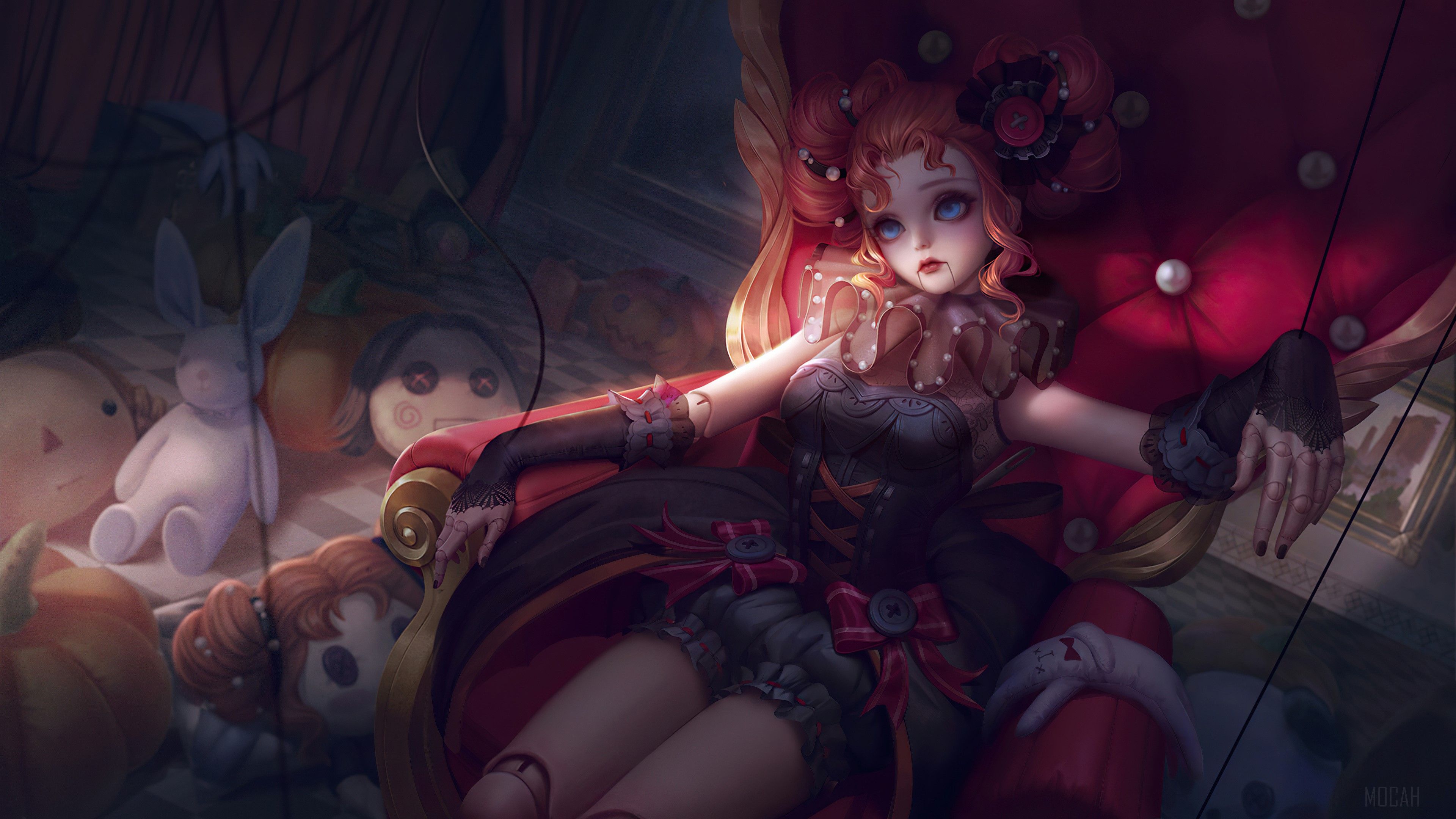Angela, Scream Doll, Skin, Mobile Legends Bang Bang, ML, MLBB, Video Game 4k wallpaper. Mocah HD Wallpaper