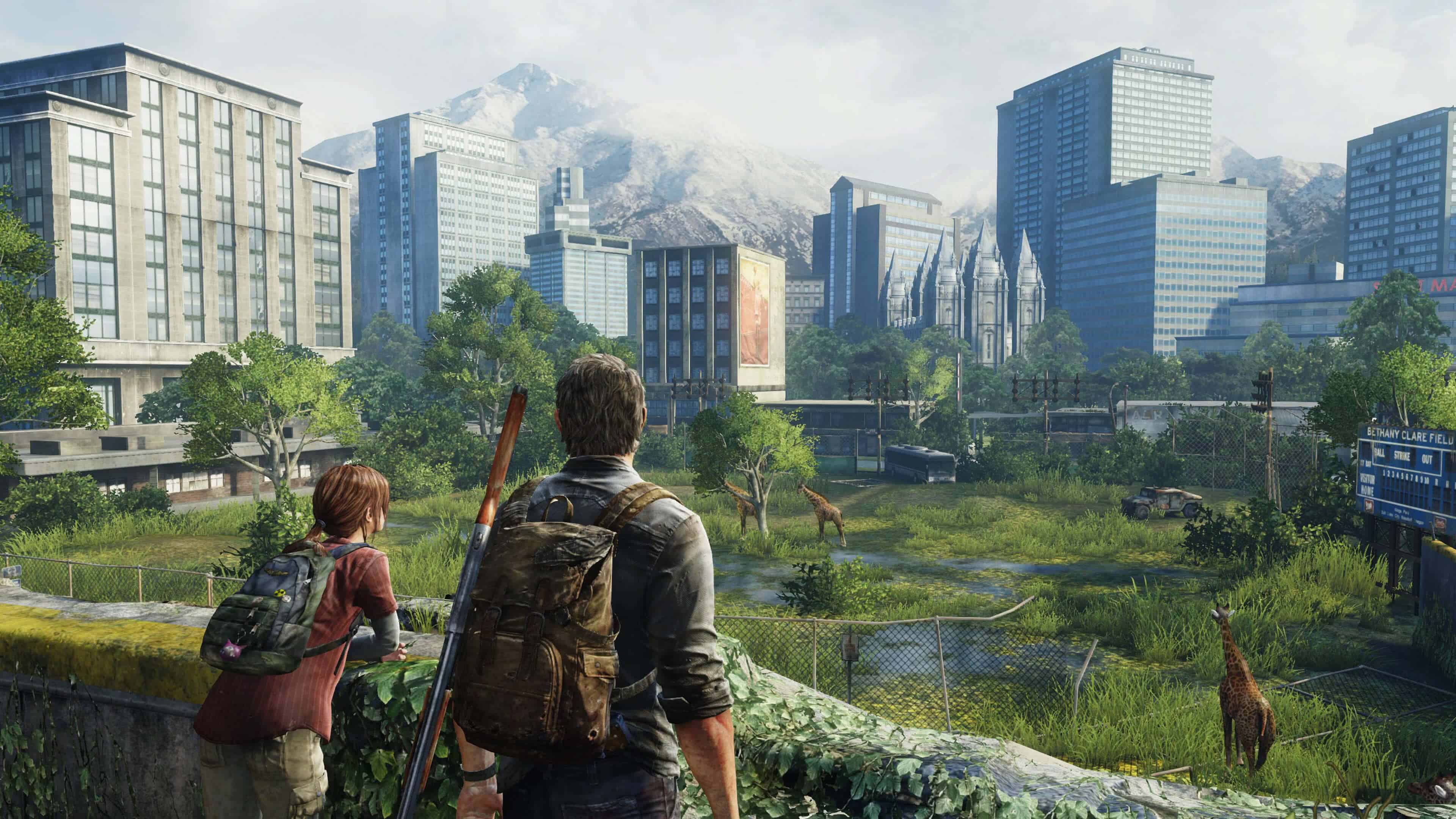 Desktop Wallpapers The Last of Us Ellie, Joel Two Creeks 1366x768