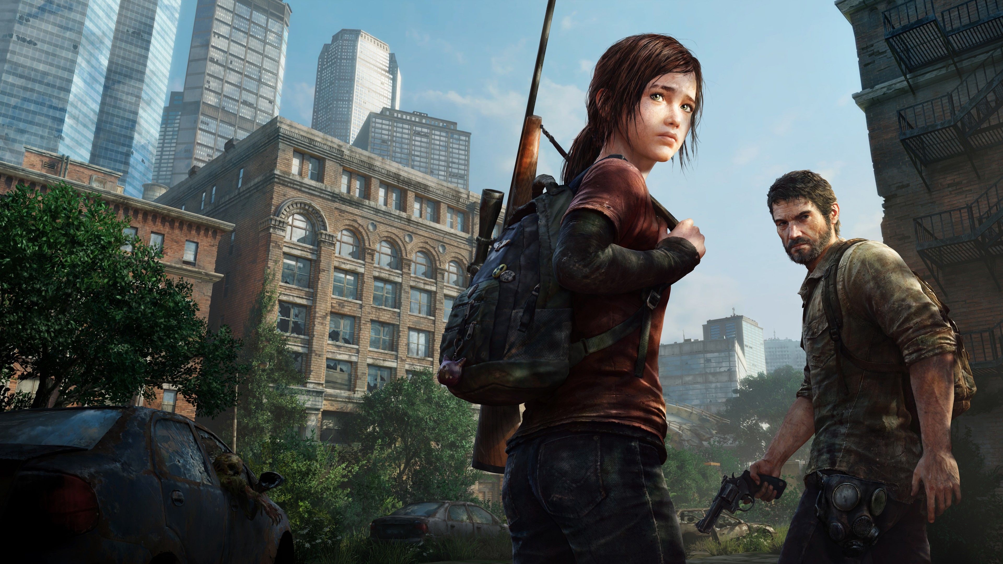 Desktop Wallpapers The Last of Us Ellie, Joel Two Creeks 1366x768