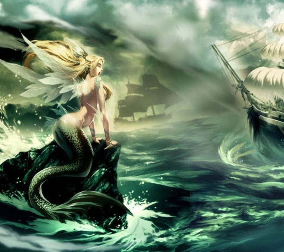 sea ships fantasy art sirens .co.kr