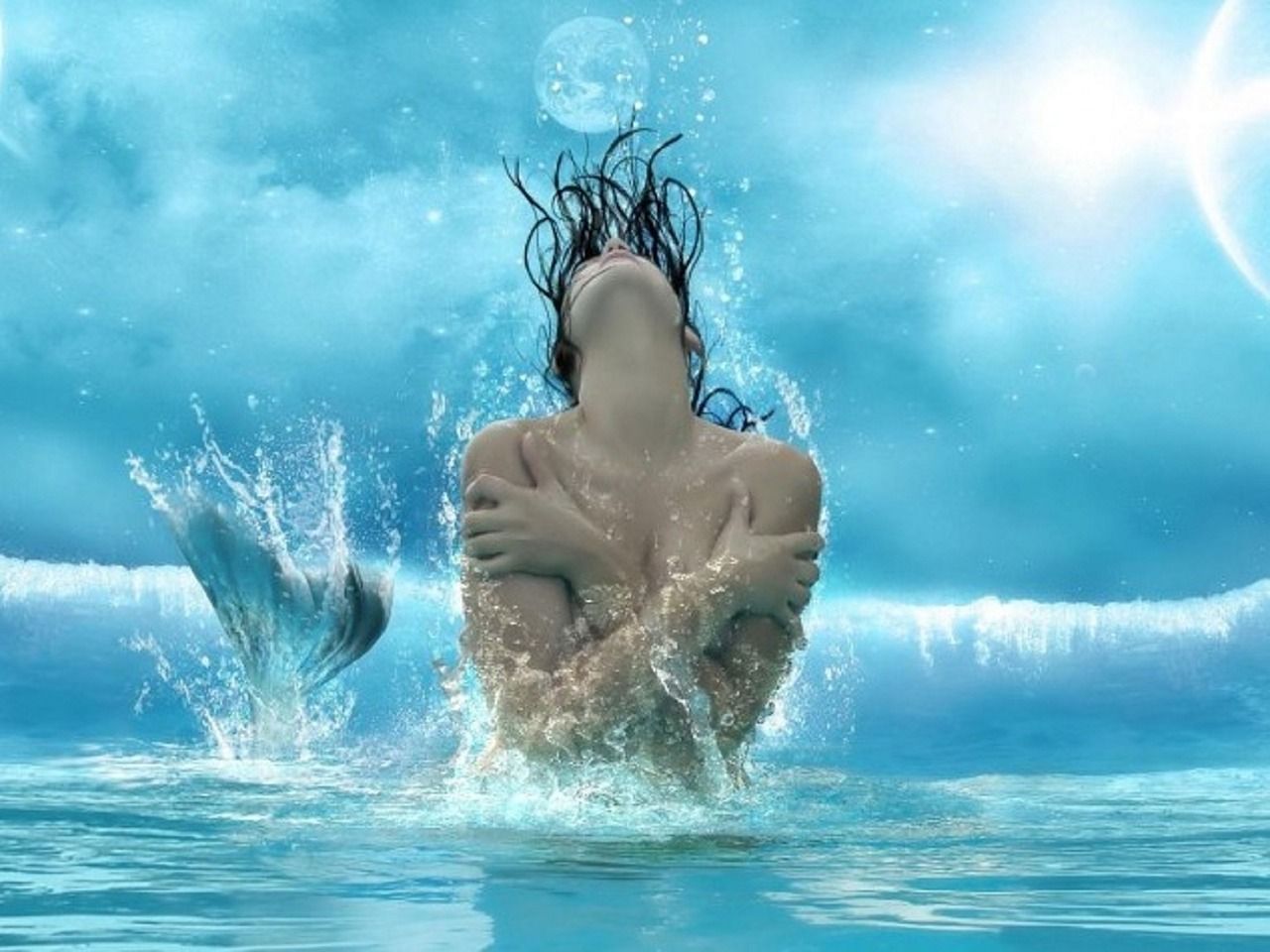 Mermaid Siren Wallpaper HD image .pixabay.com