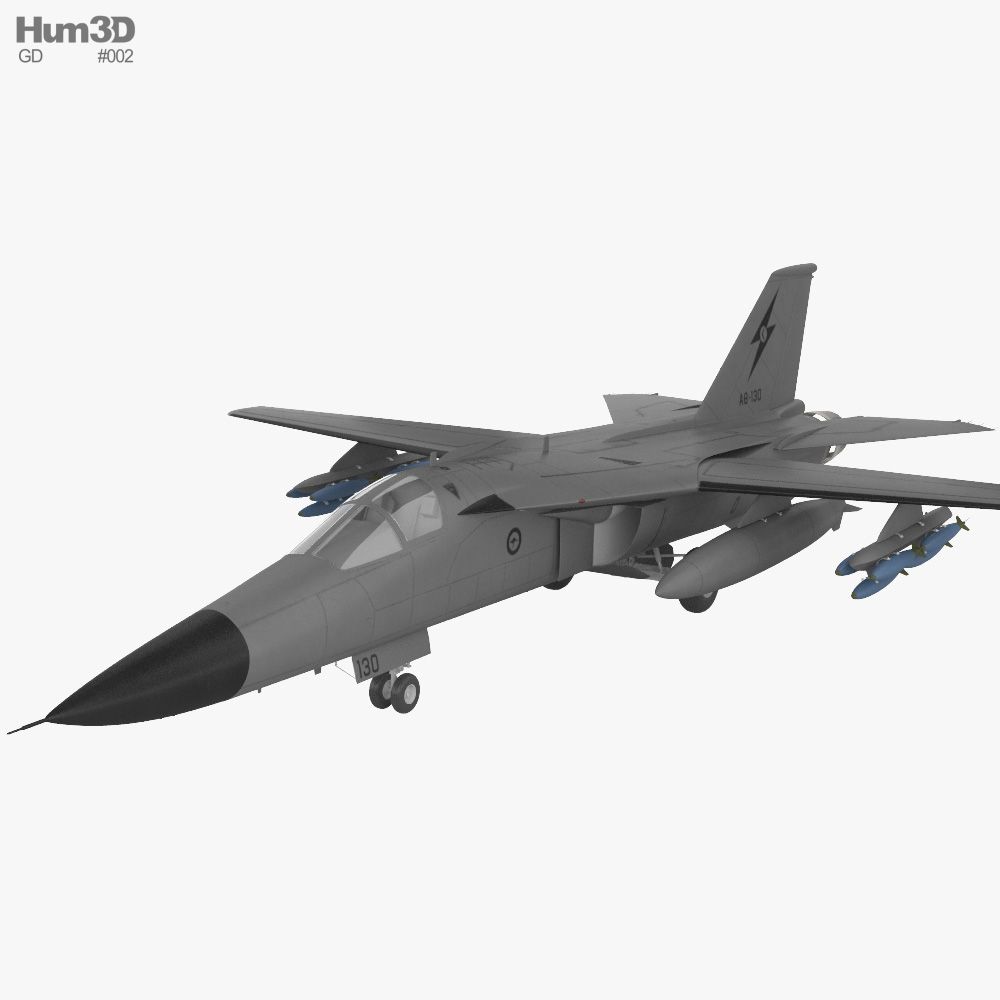 General Dynamics F 111 Aardvark 3D .hum3D.com · In Stock
