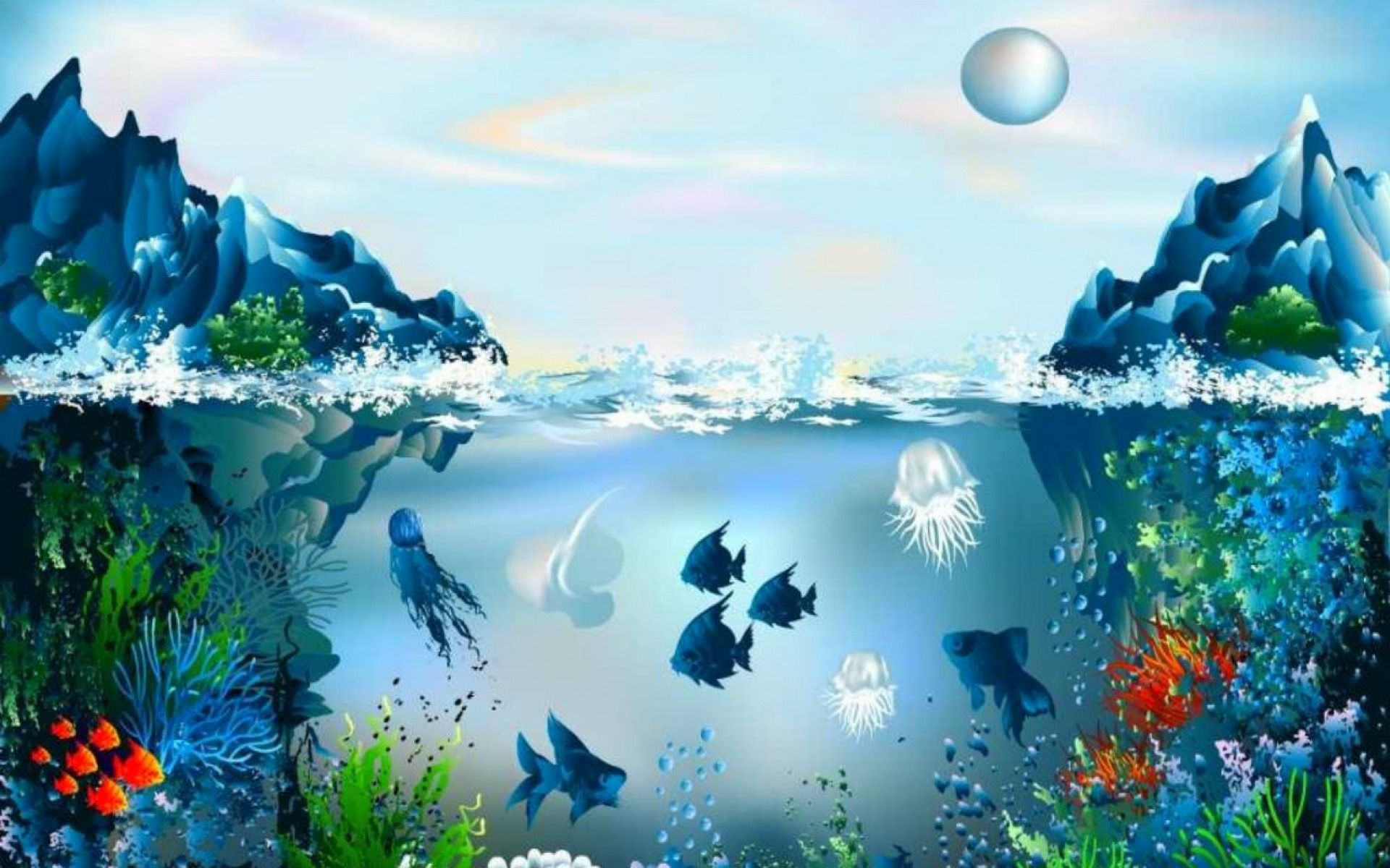 Underwater World Wallpaper And Stock .itl.cat