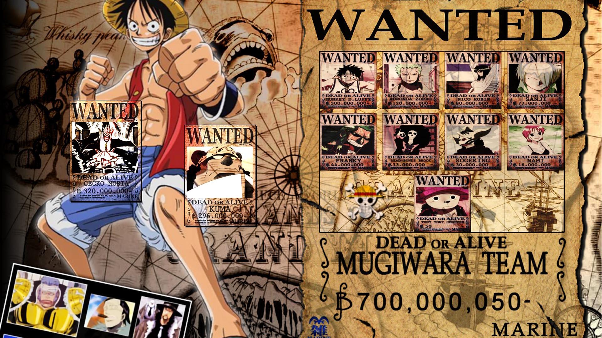 One Piece Wanted Wallpaper