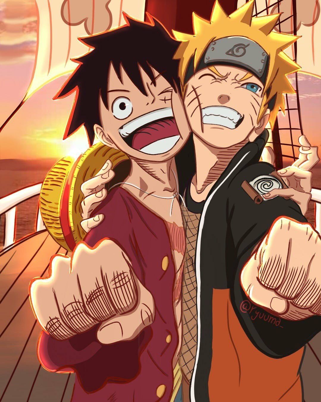 Naruto And Luffy Wallpapers Wallpaper Cave