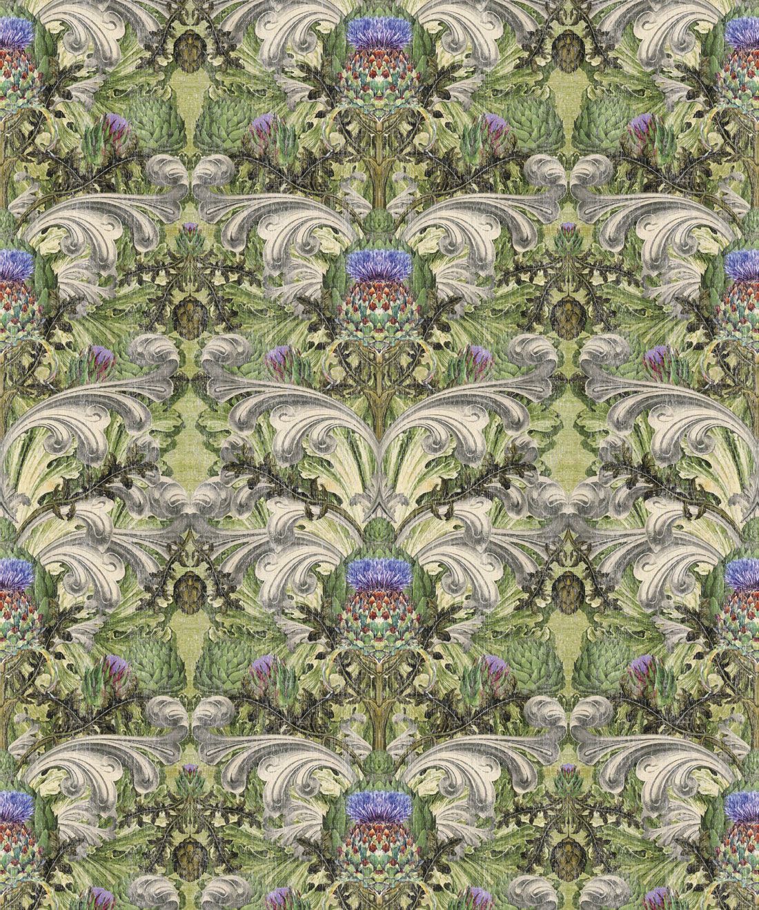 Thistle Floral Wallpaper • Baroque .miltonandking.com · In stock