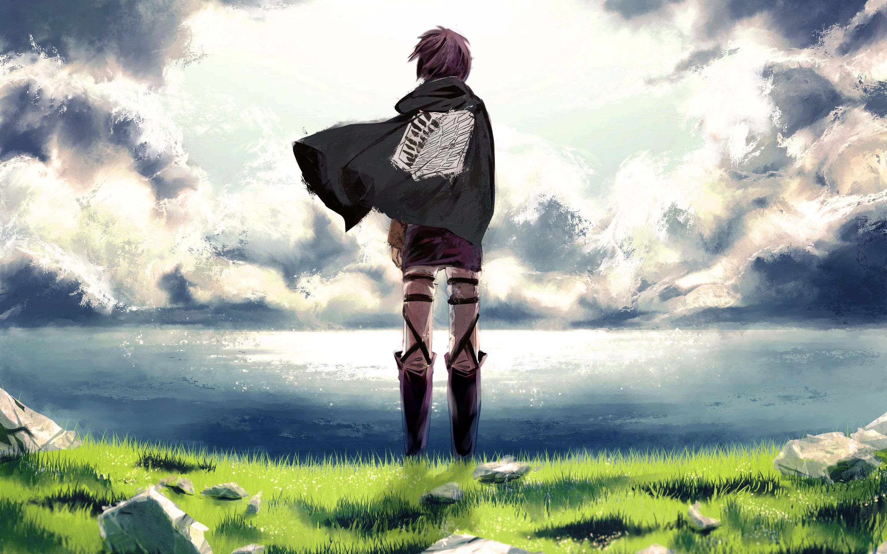 Download wallpaper Eren Yeager, manga .besthqwallpaper.com