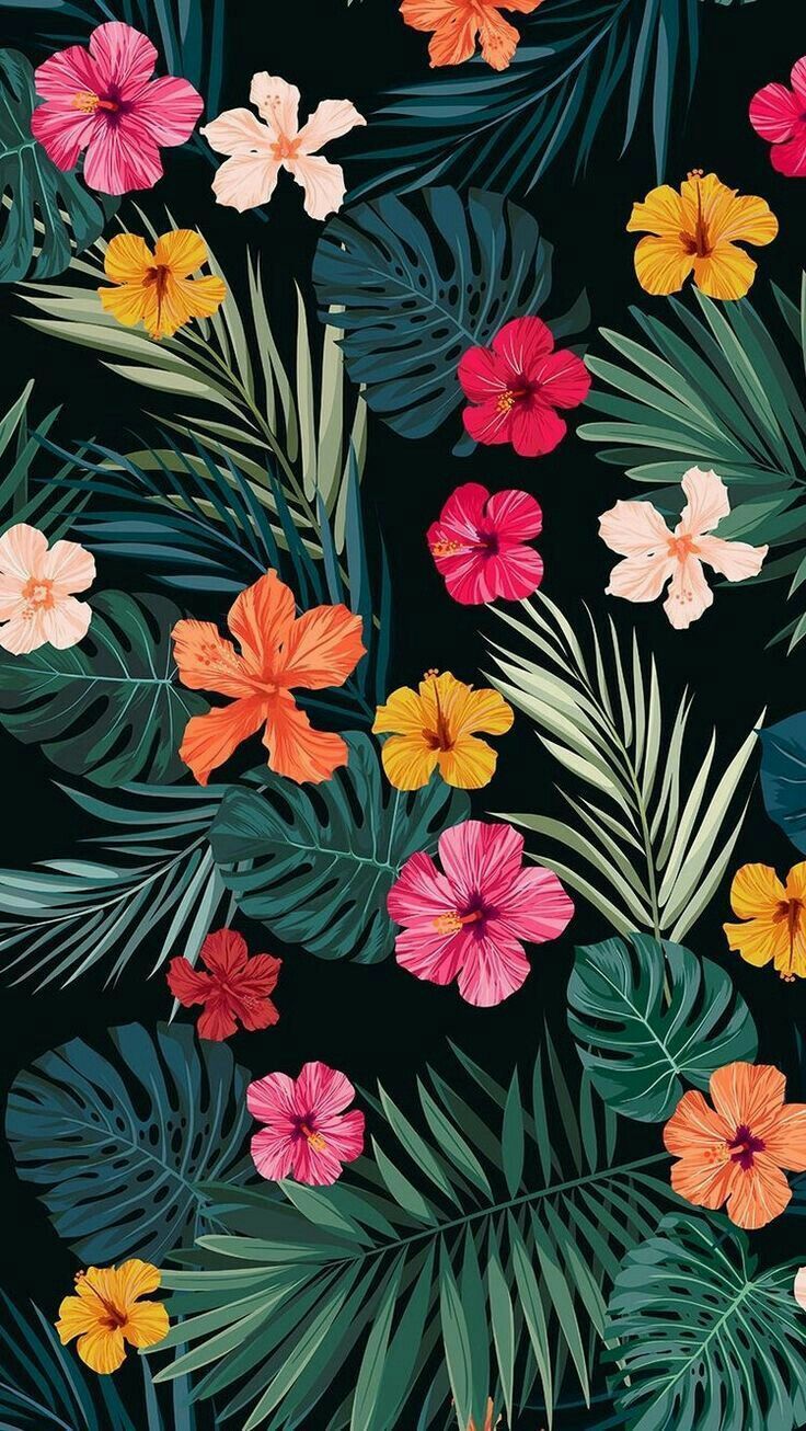 tropical. Flower iphone wallpaper .com