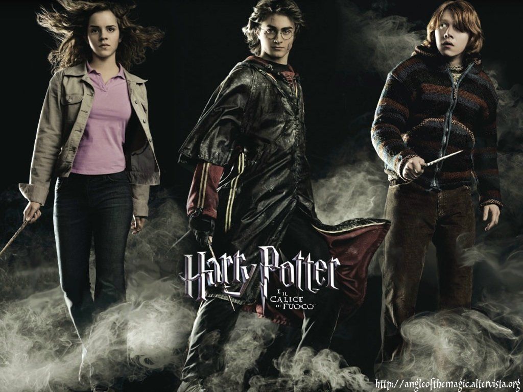 Harry Ron and Hermione Wallpaper