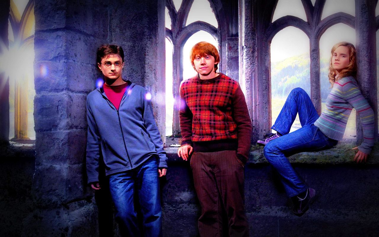 Golden Trio<3, Ron and Hermione .fanpop.com