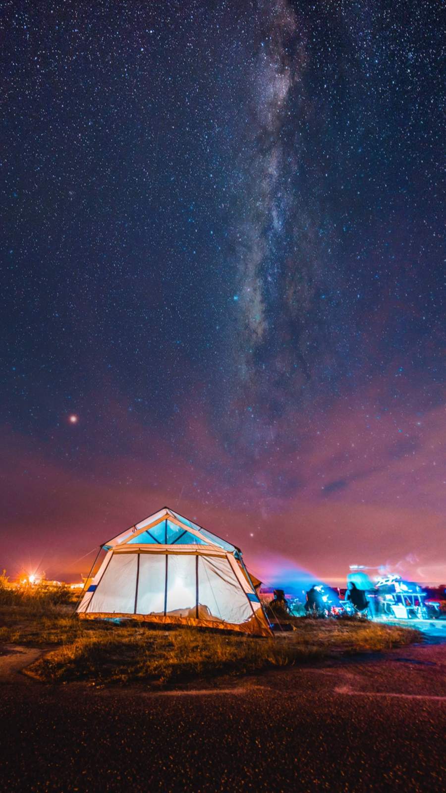 Camping Night Sky iPhone Wallpaper .hdwallpaperfx.com