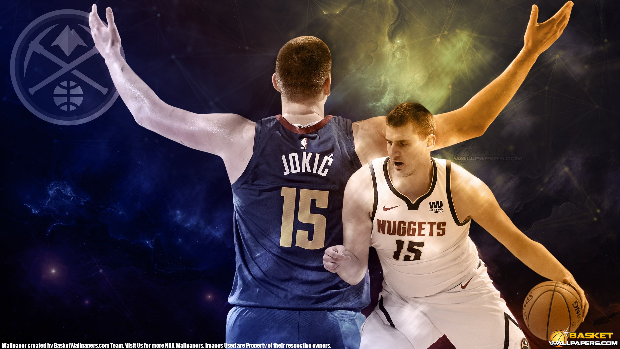 Nikola Jokic Denver Nuggets 2019 2560 .basketwallpaper.com