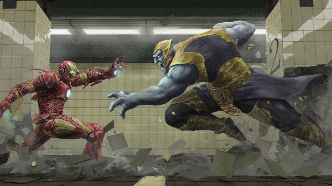 Thanos Vs Iron Man Avengers .hdqwalls.com