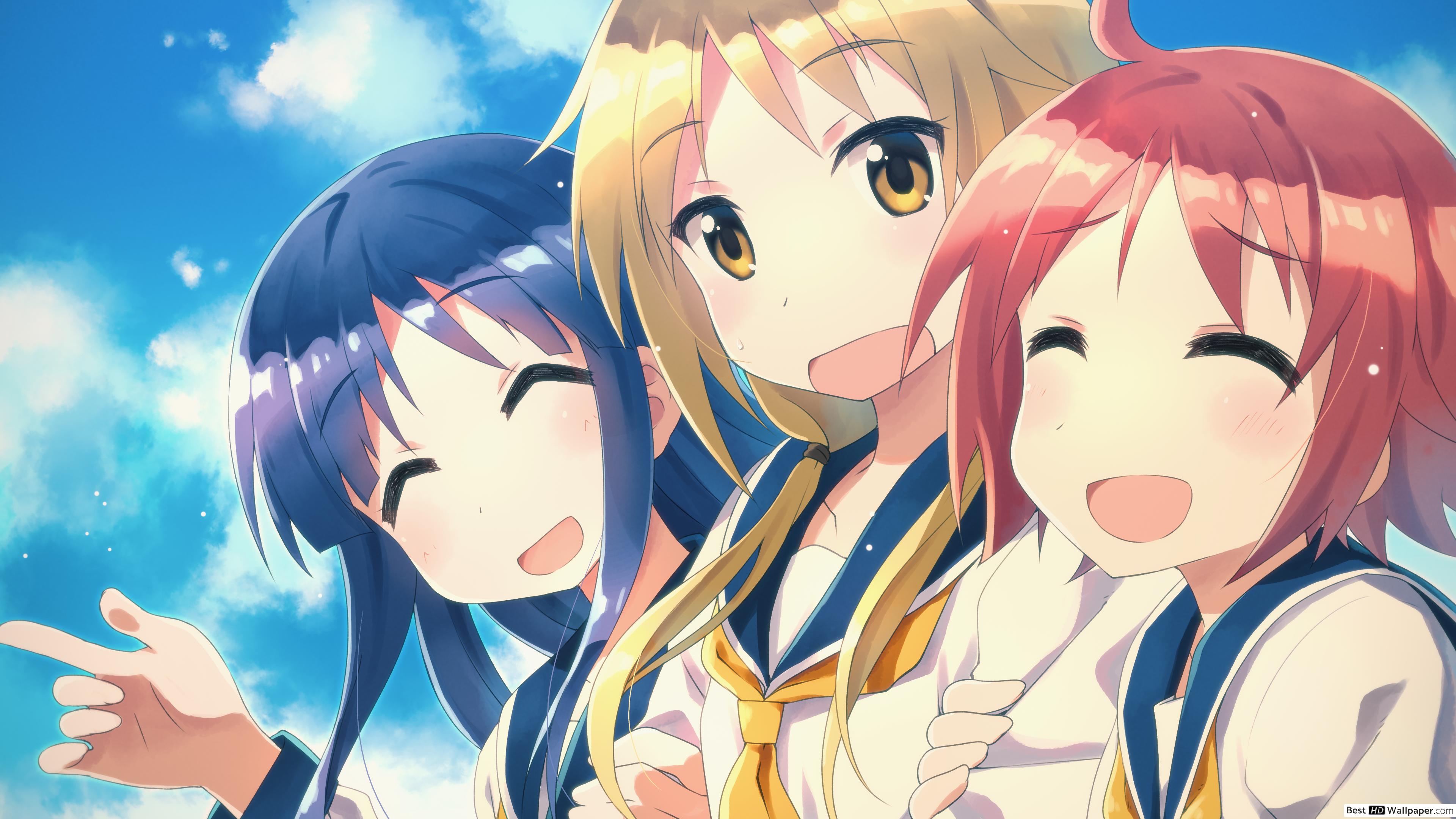 Yuyushiki HD wallpaper downloadbesthdwallpaper.com