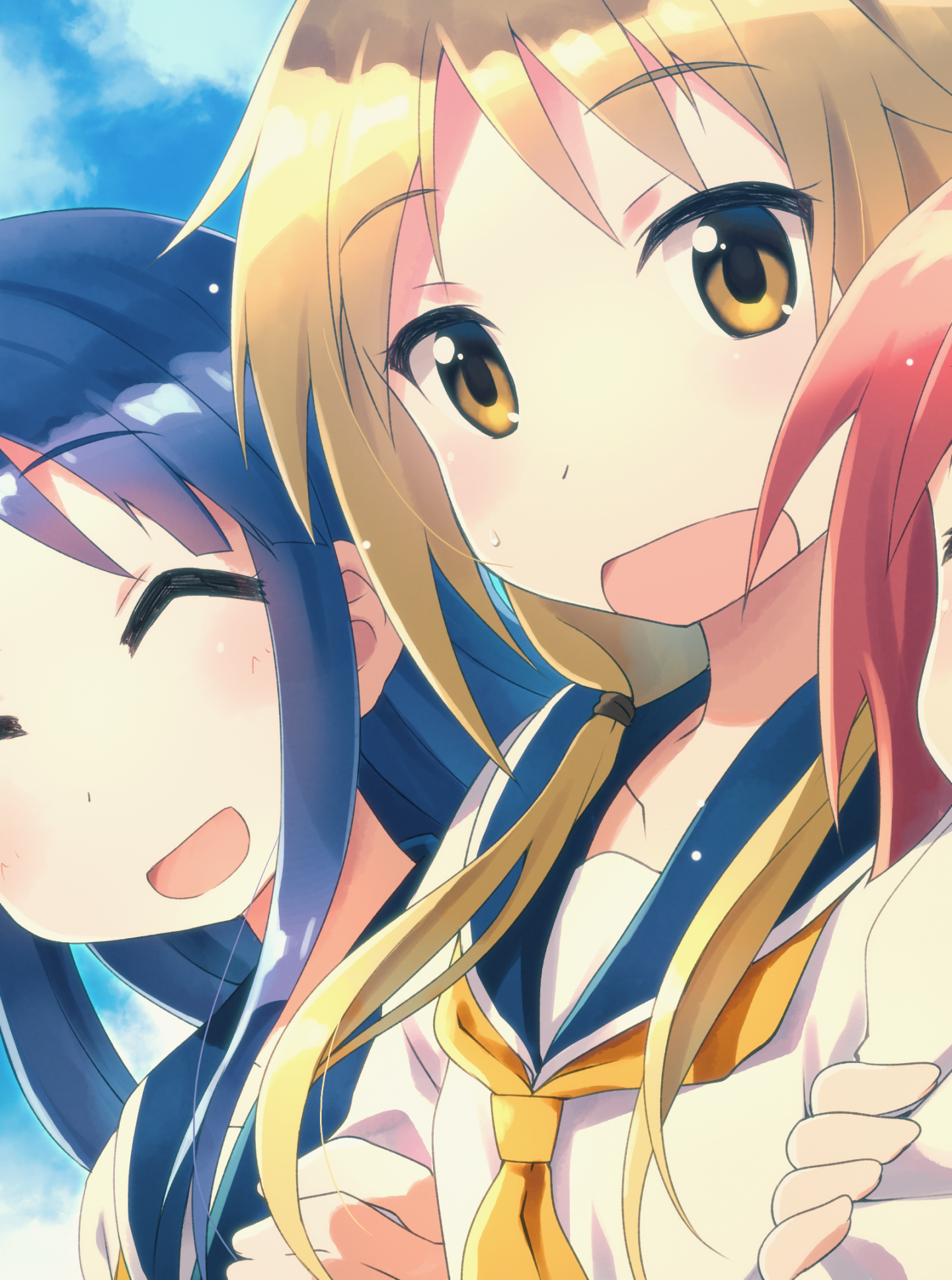 Download 1440x1936 Yuyushiki, Ichii Yui .wallpapermaiden.com