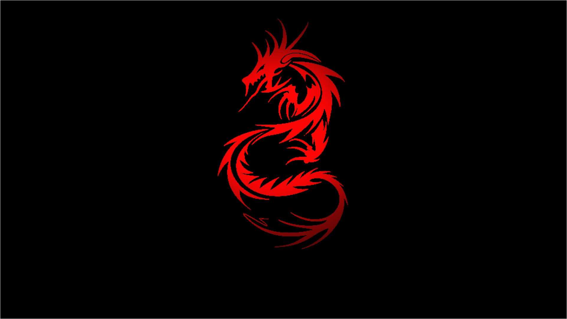 Black And Red Dragon Wallpaper