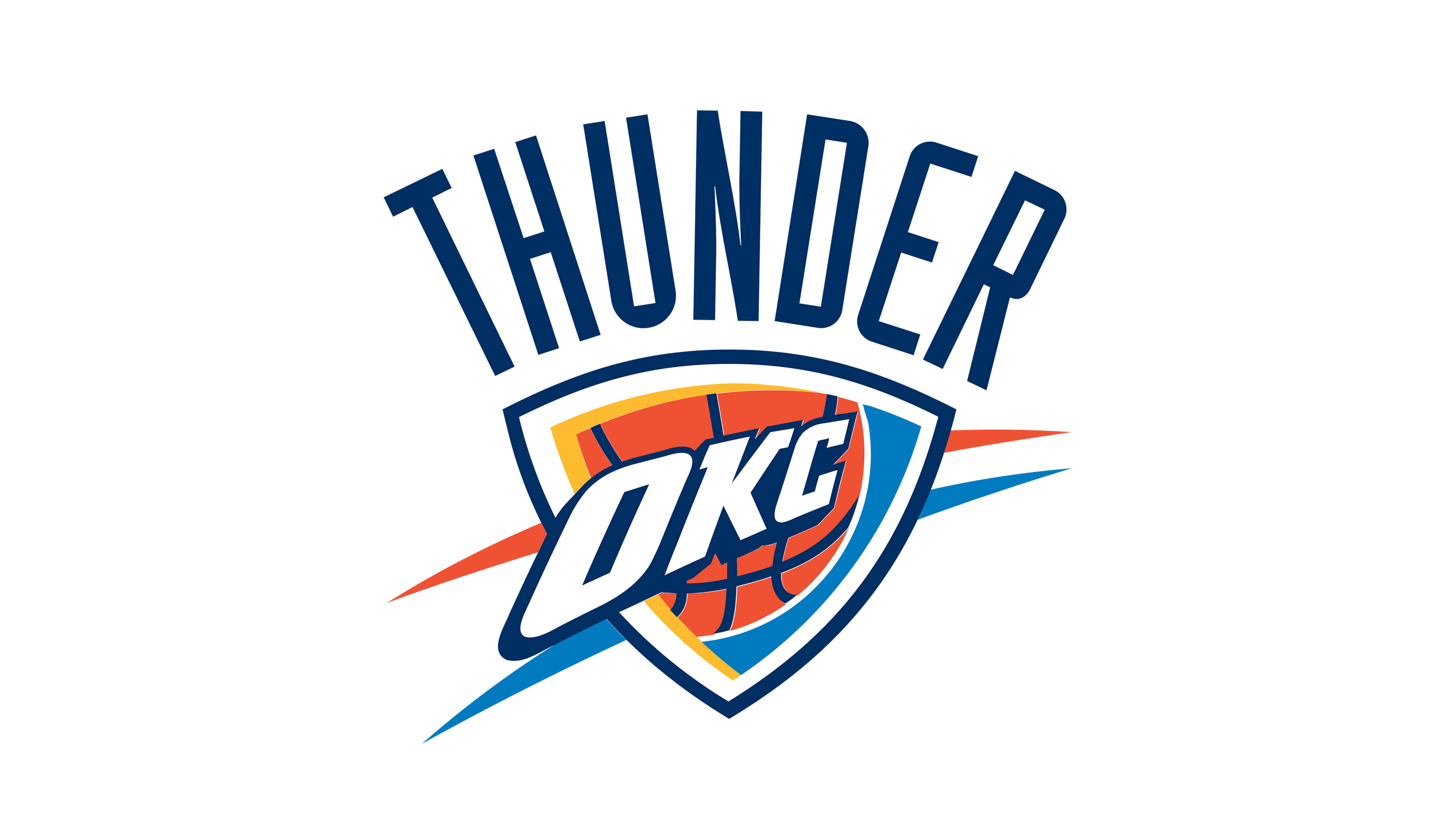 Oklahoma City Thunder NBA Logo UHD 4K Wallpaper
