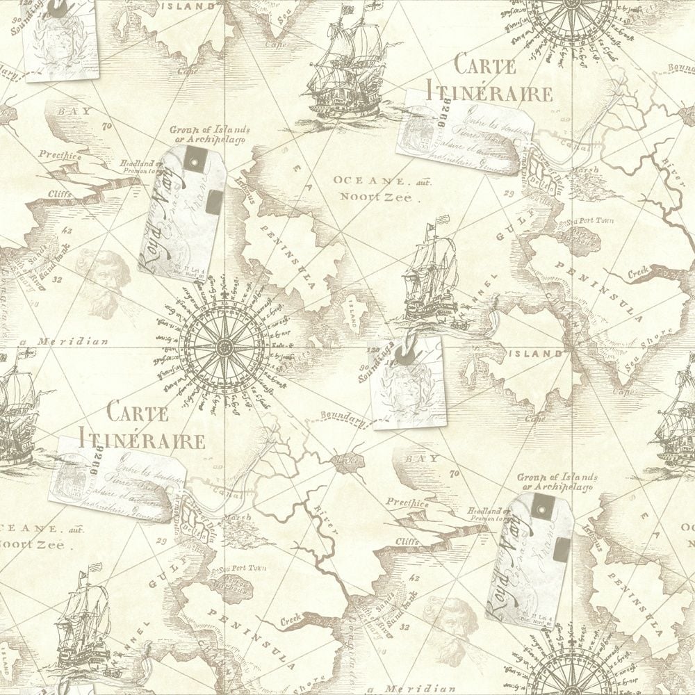 Vintage Map Wallpaper .wallpaperafari.com