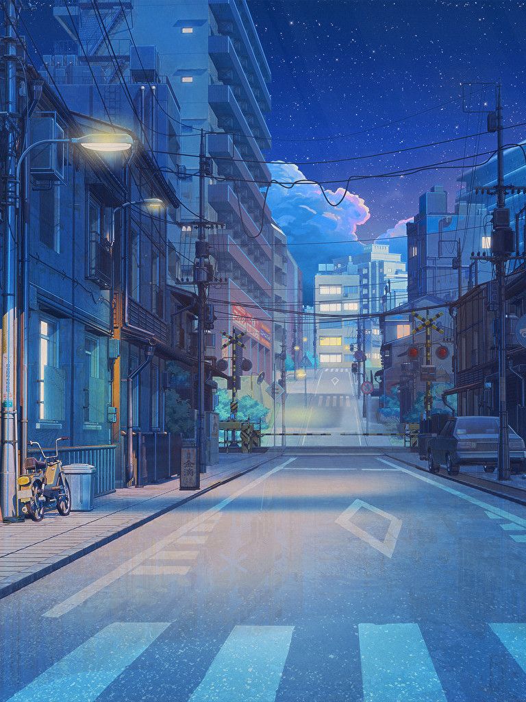 Tokyo Tower City Scenery Sunset Anime 4K Wallpaper #6.1007