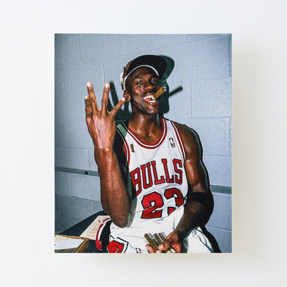 Vintage Michael Jordan Threepeat Art .redbubble.com · In stock