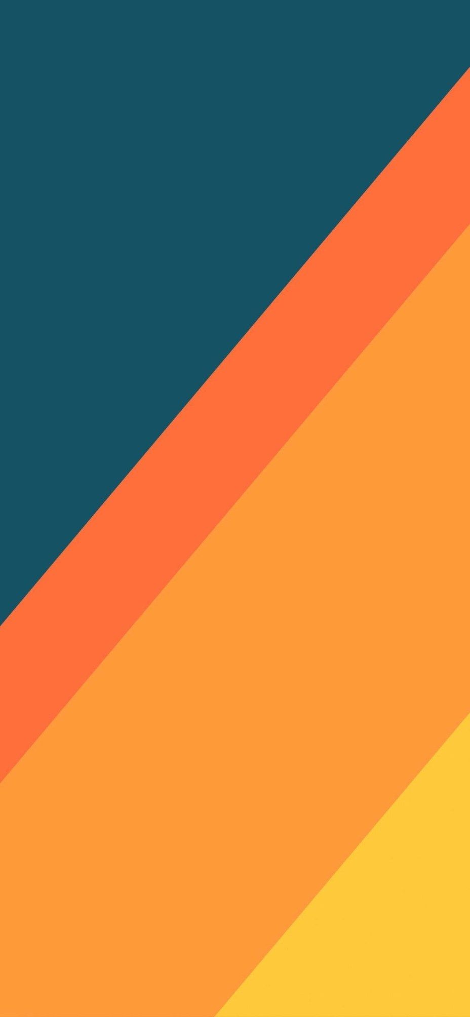Orange and Blue Abstract Minimalist Wallpaper HD Phone Wallpaper
