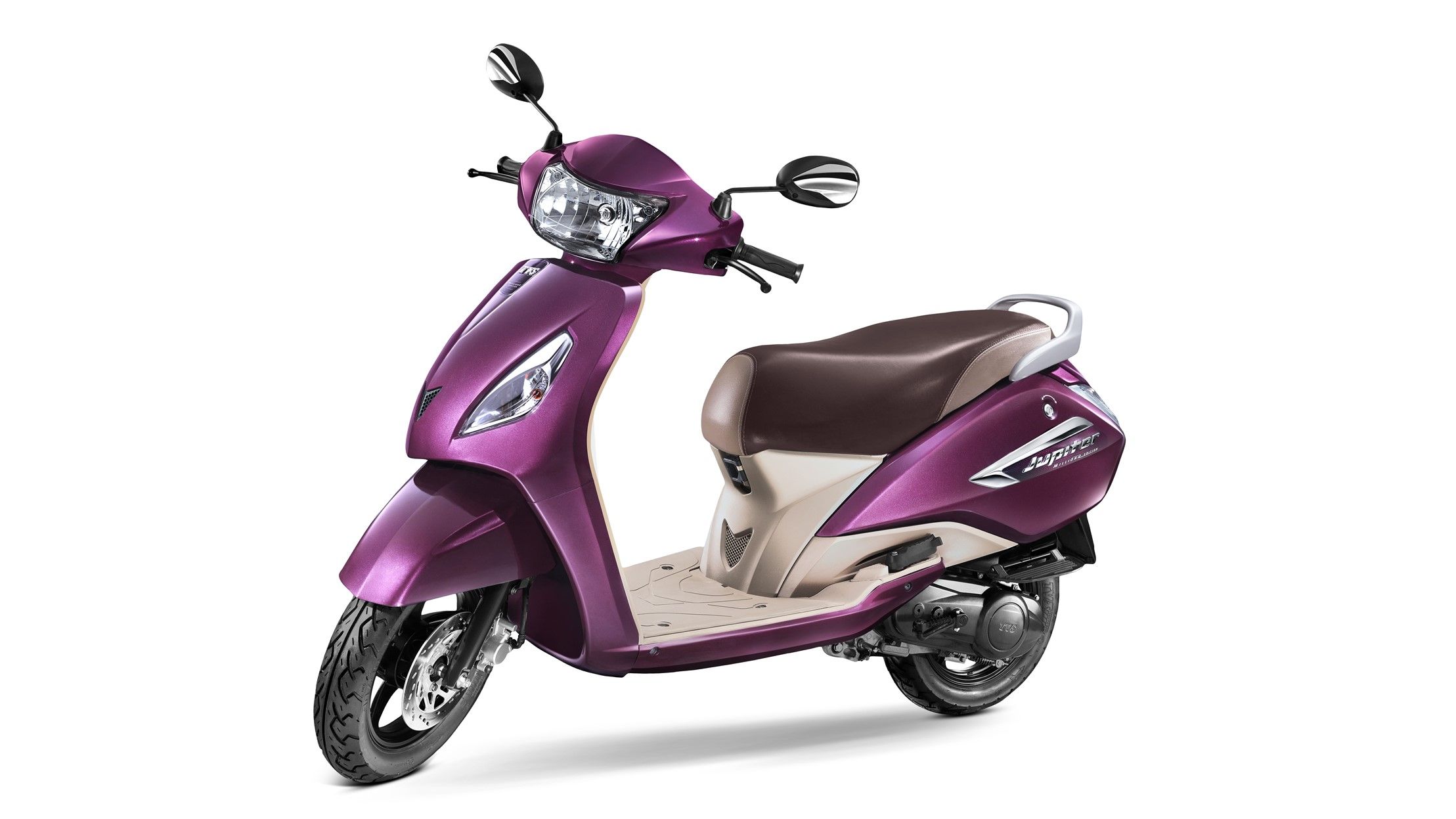 TVS Jupiter MillionR edition with front .iamabiker.com