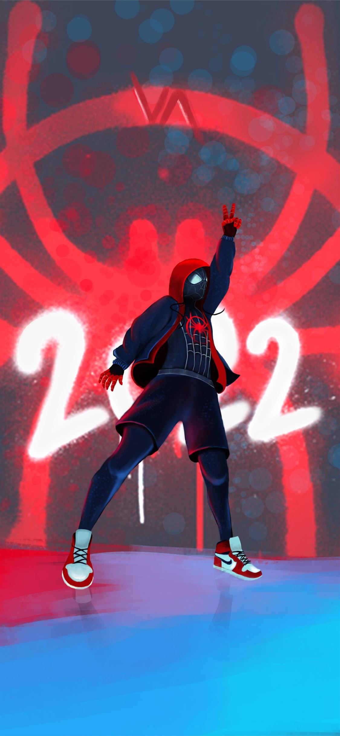 spiderman into the spider verse 2 4k iPhone X Wallpaper Free Download
