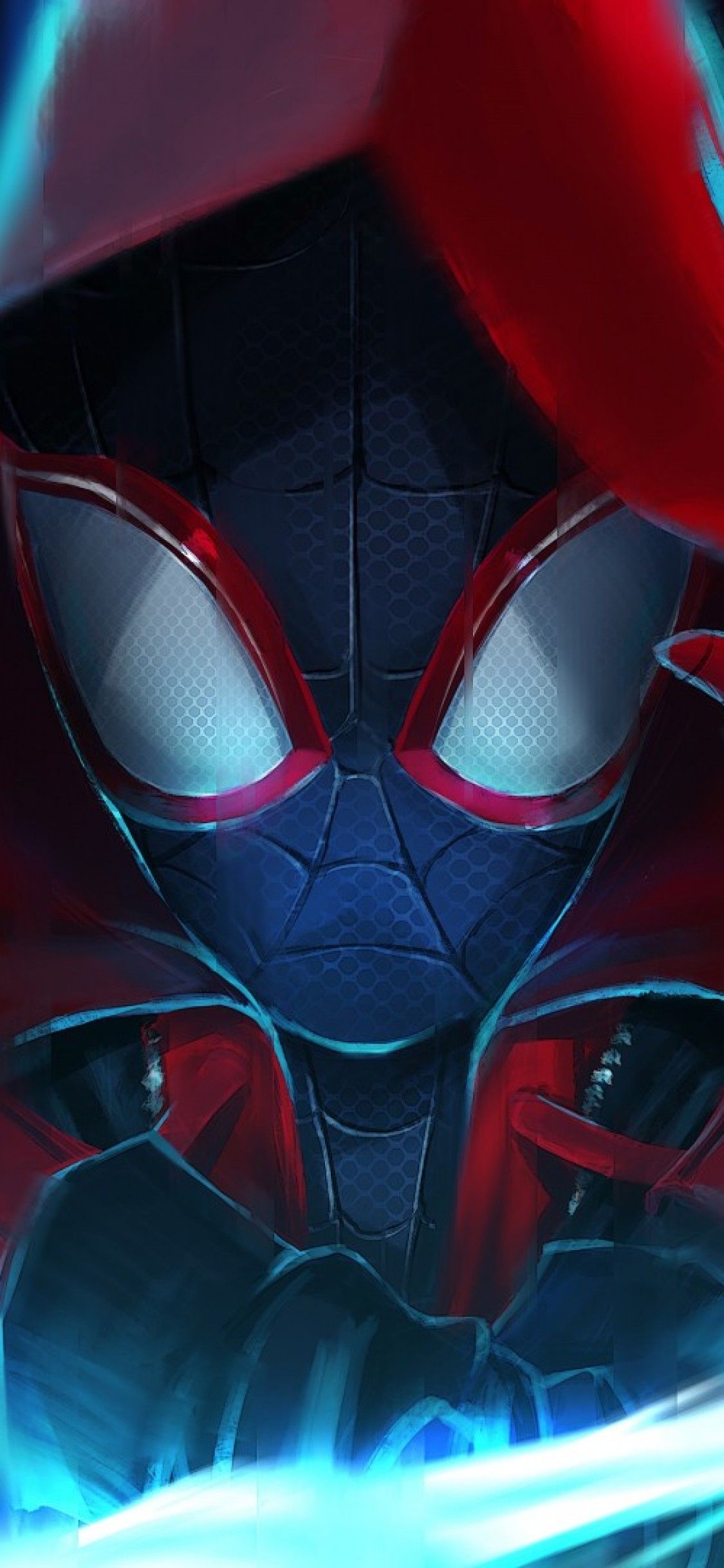 spider man into the spider verse iphone xs wallpaper