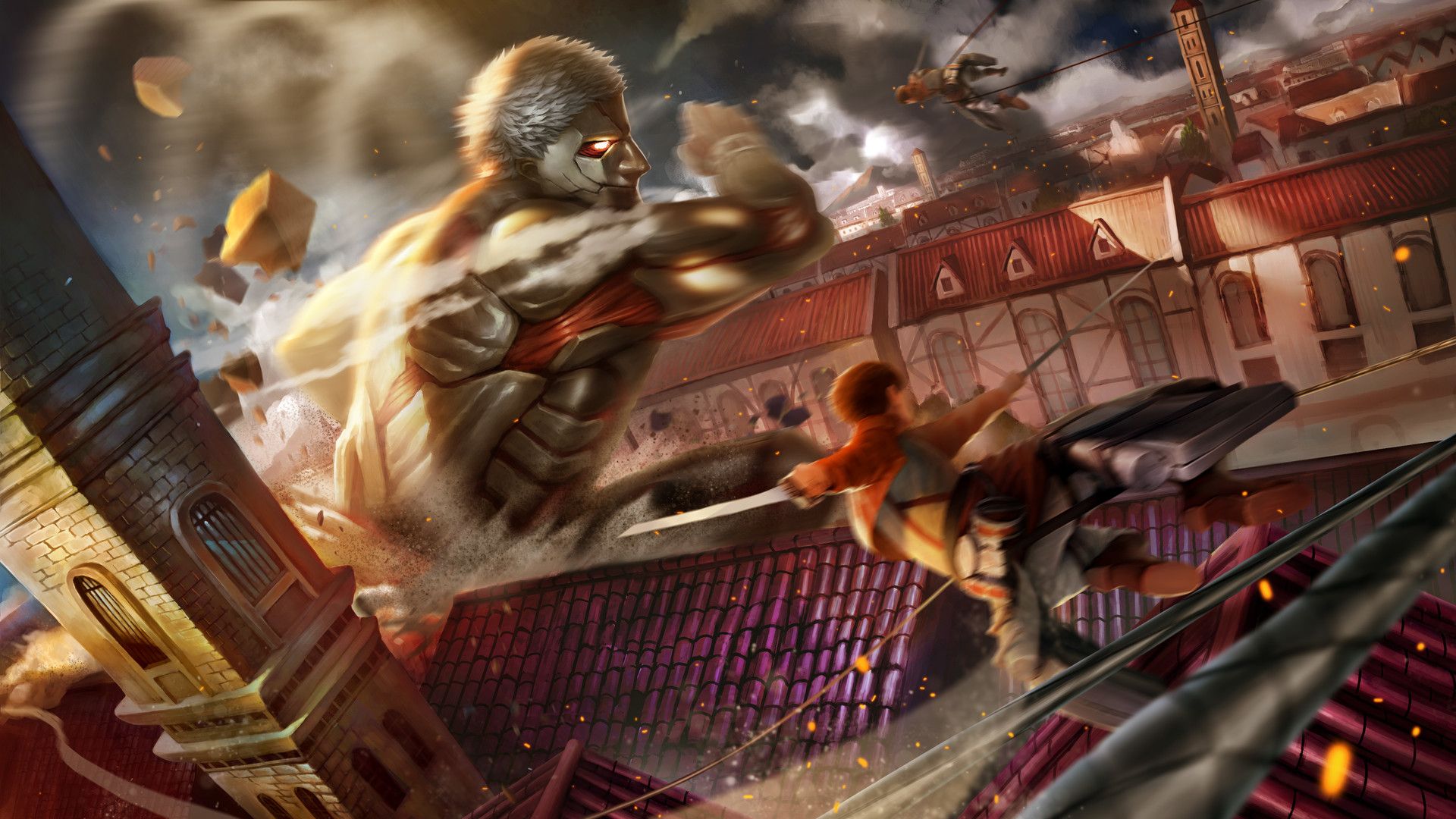 Attack On Titan Armored Titan Wallpaper .cutewallpaper.org