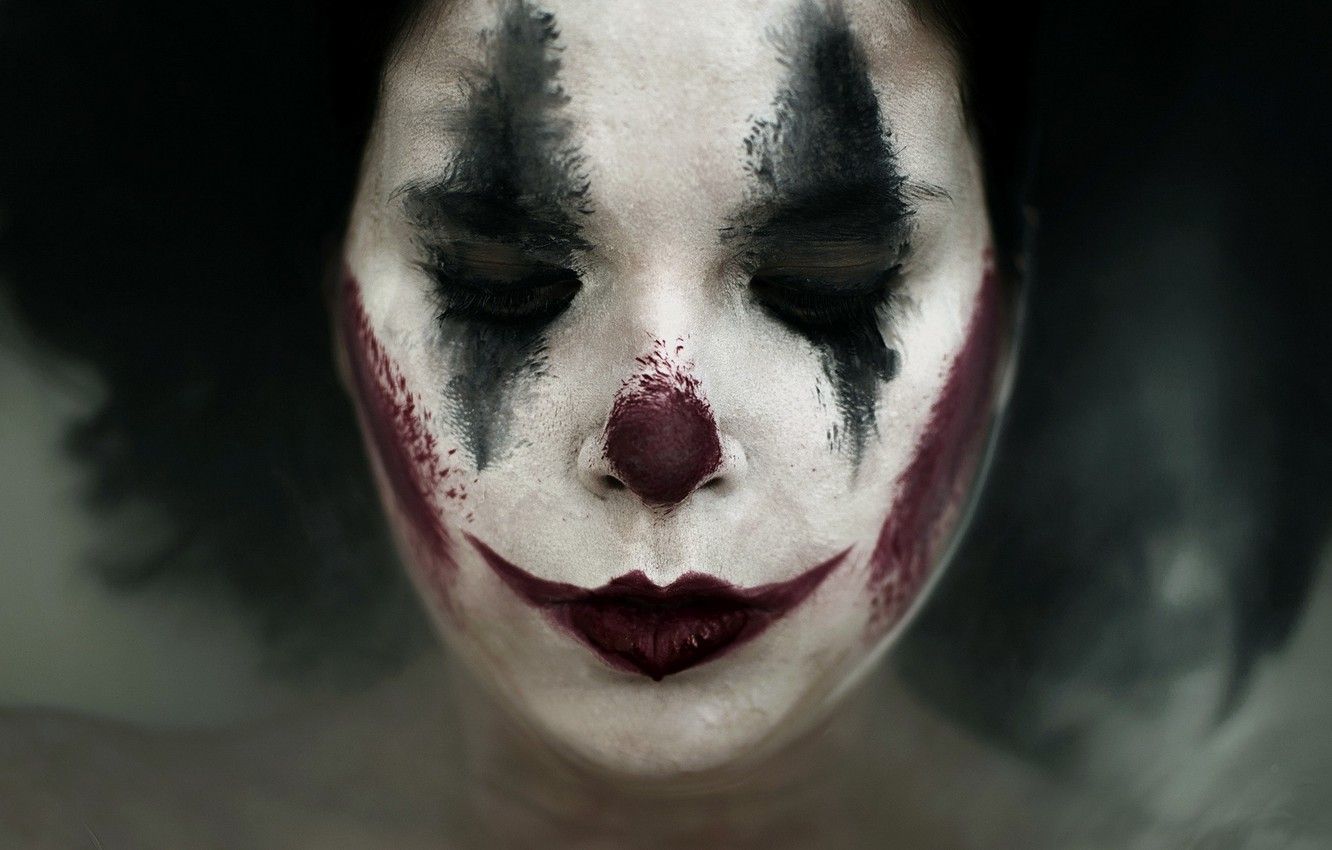 Wallpaper face, makeup, Sad clown .goodfon.com