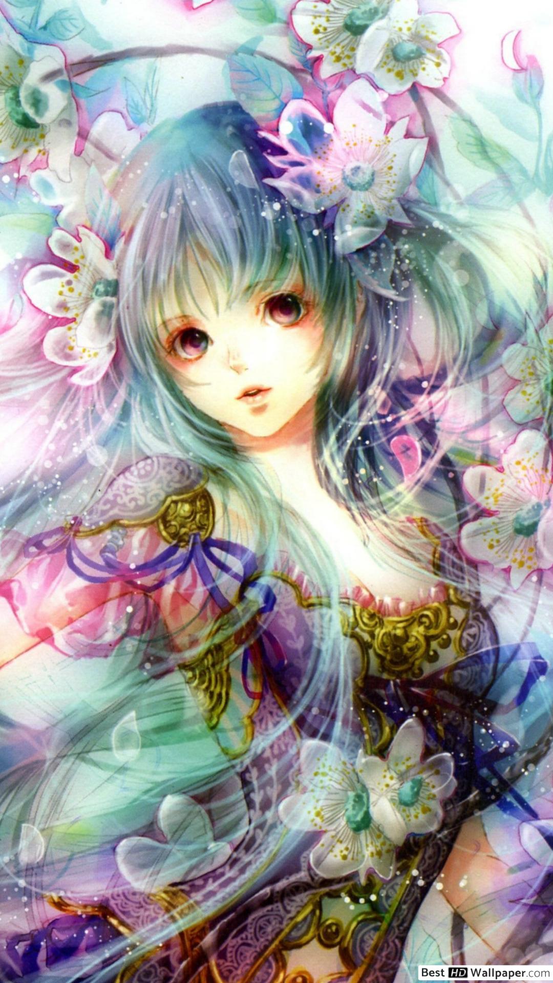Anime Flower Girl Wallpaper .bakawallpaper.blogspot.com