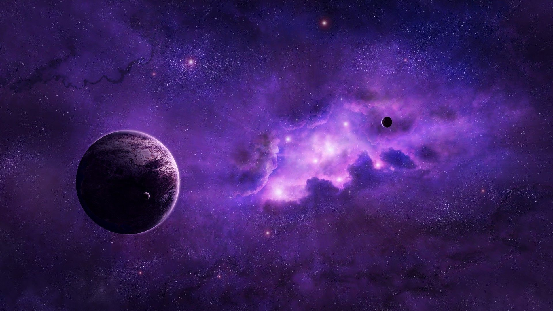 Purple Background Anime Space
