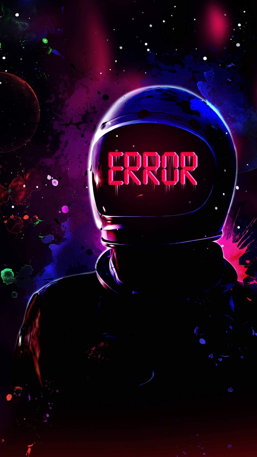 Astronaut Error iPhone Wallpaper .hdwallpaperfx.com