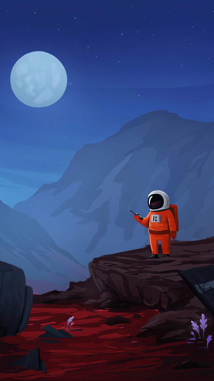 Little Astronaut iPhone Wallpaper .br.com