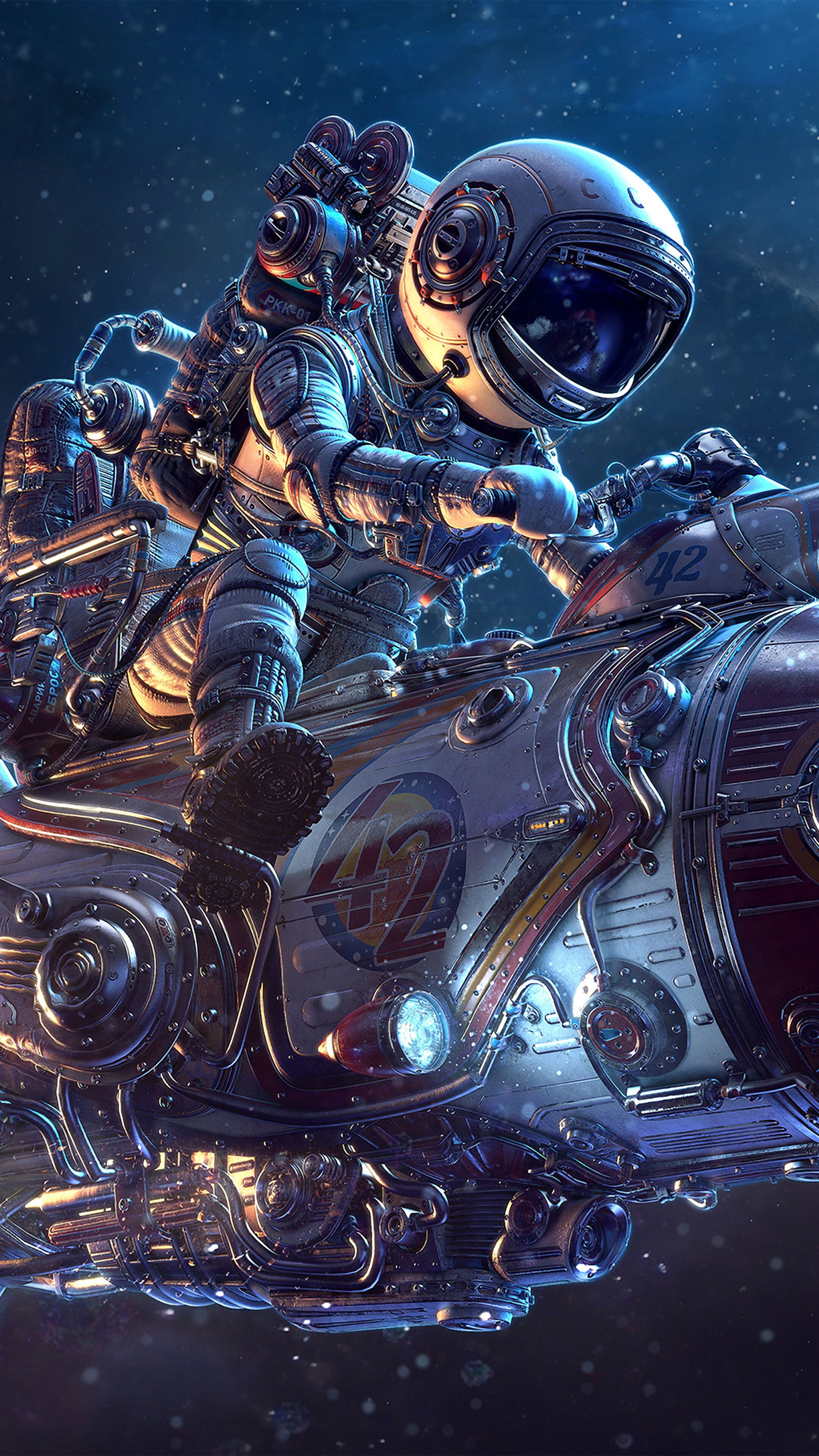 Astronaut, Rocket, Sci Fi, Outer Space, 4K Phone HD Wallpaper, Image, Background, Photo And Picture. Mocah HD Wallpaper
