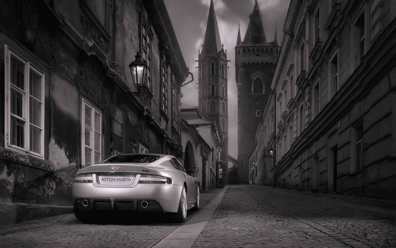Aston Martin Black, White, Street, Car .teahub.io