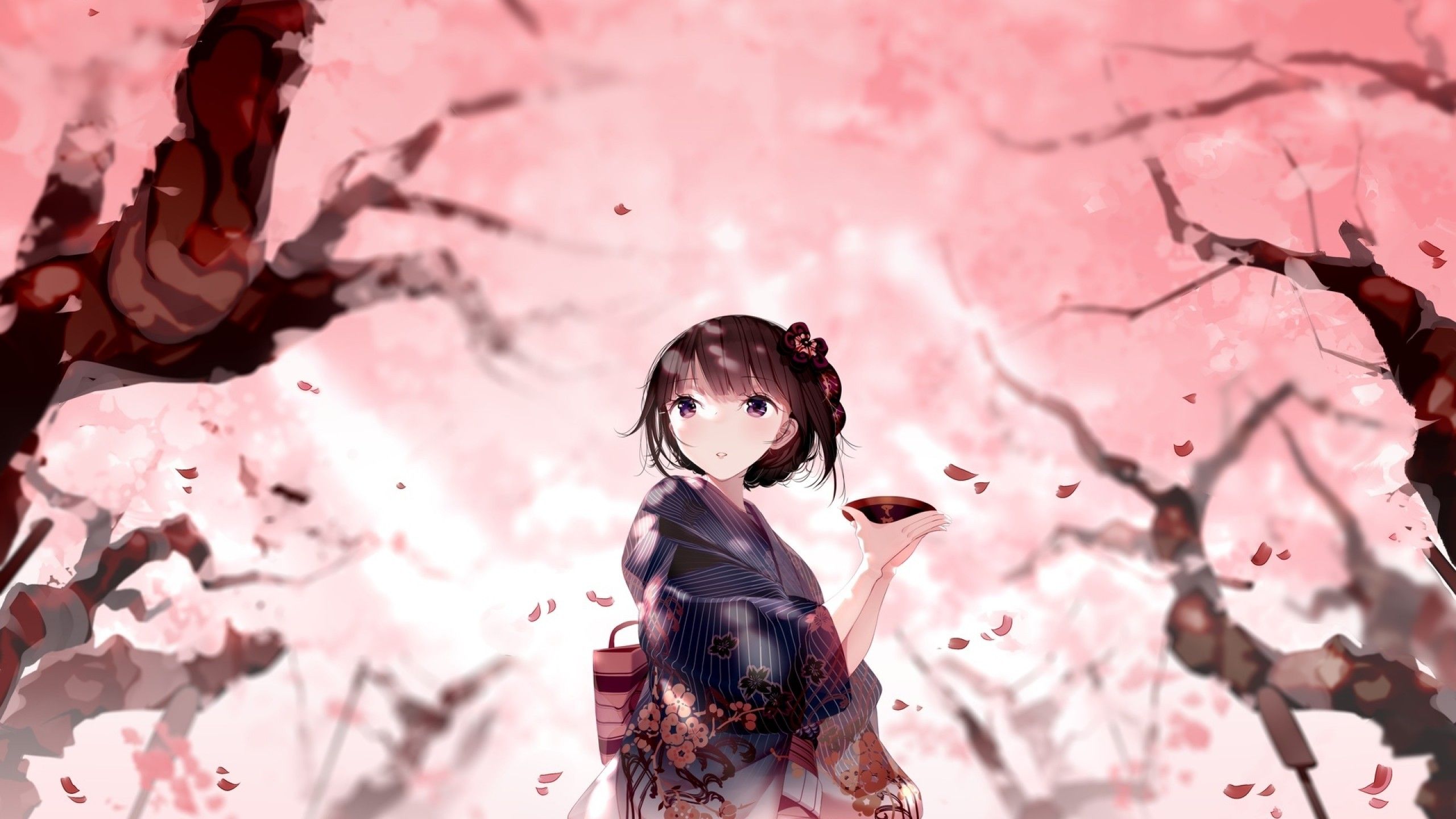 Cherry Blossom Spring Anime Wallpapers - Wallpaper Cave