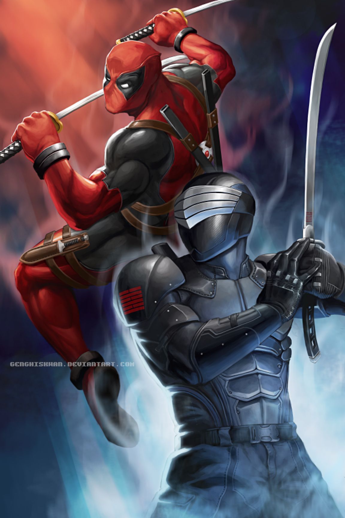 Snake Eyes vs Deadpool! by GenghisKwan .com