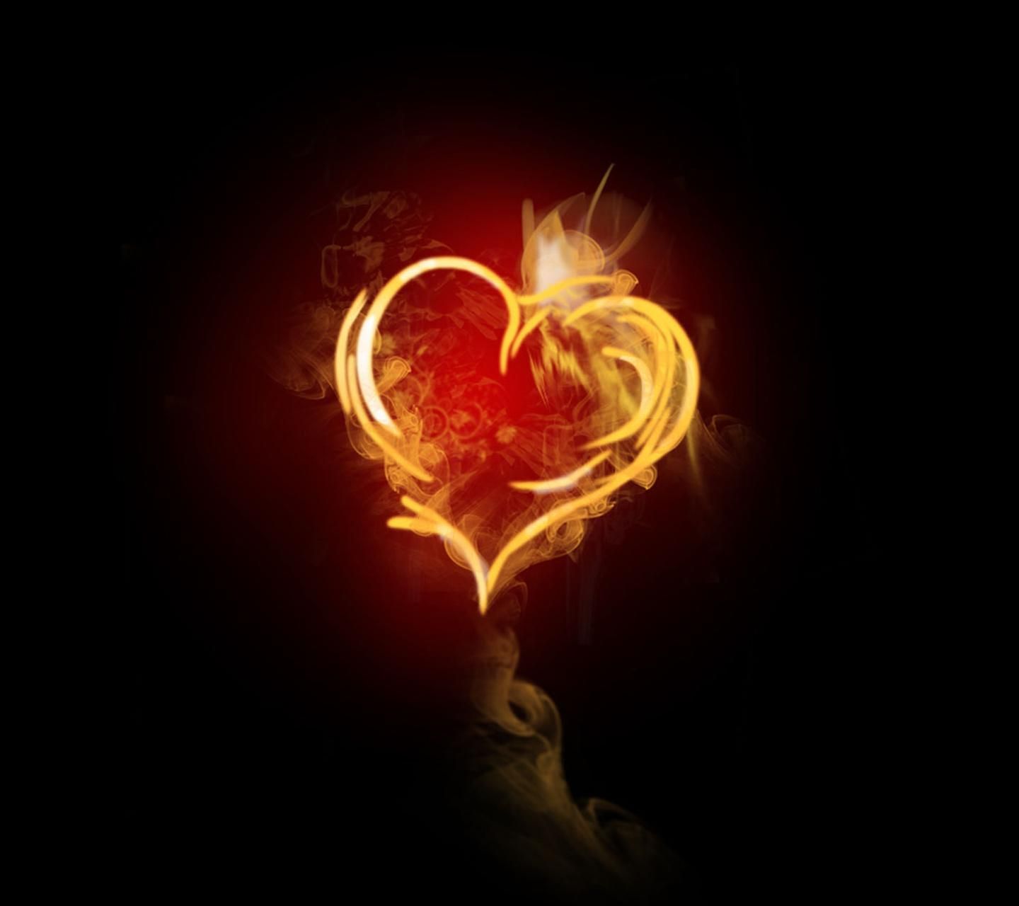 Download Burning heart HD wallpaper .wallpaperg.com