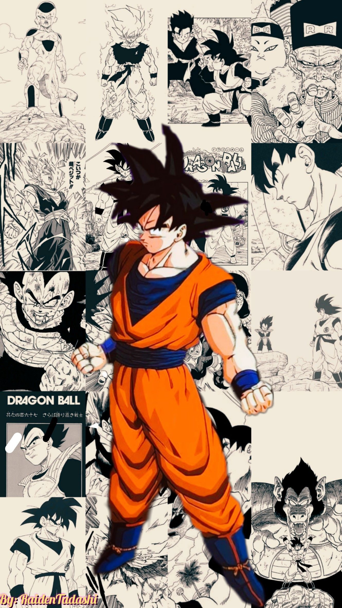 Dragon Ball Z Manga Pop Wallpaper : r/iphonewallpapers