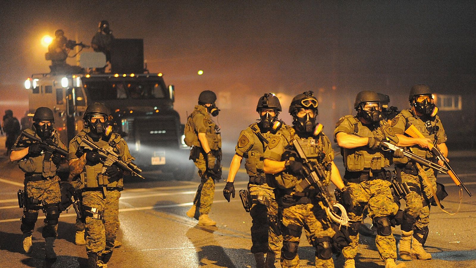 Surplus military gear moves from battle to local Ferguson police force