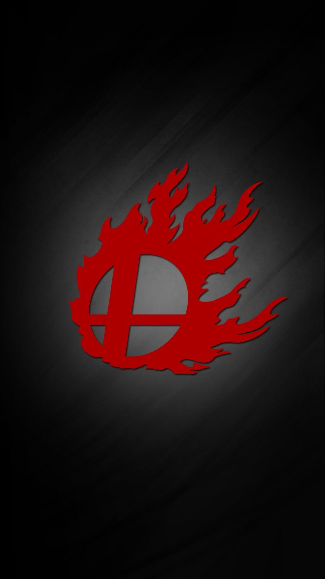 Smash Bros Fire Logo Wallpaper