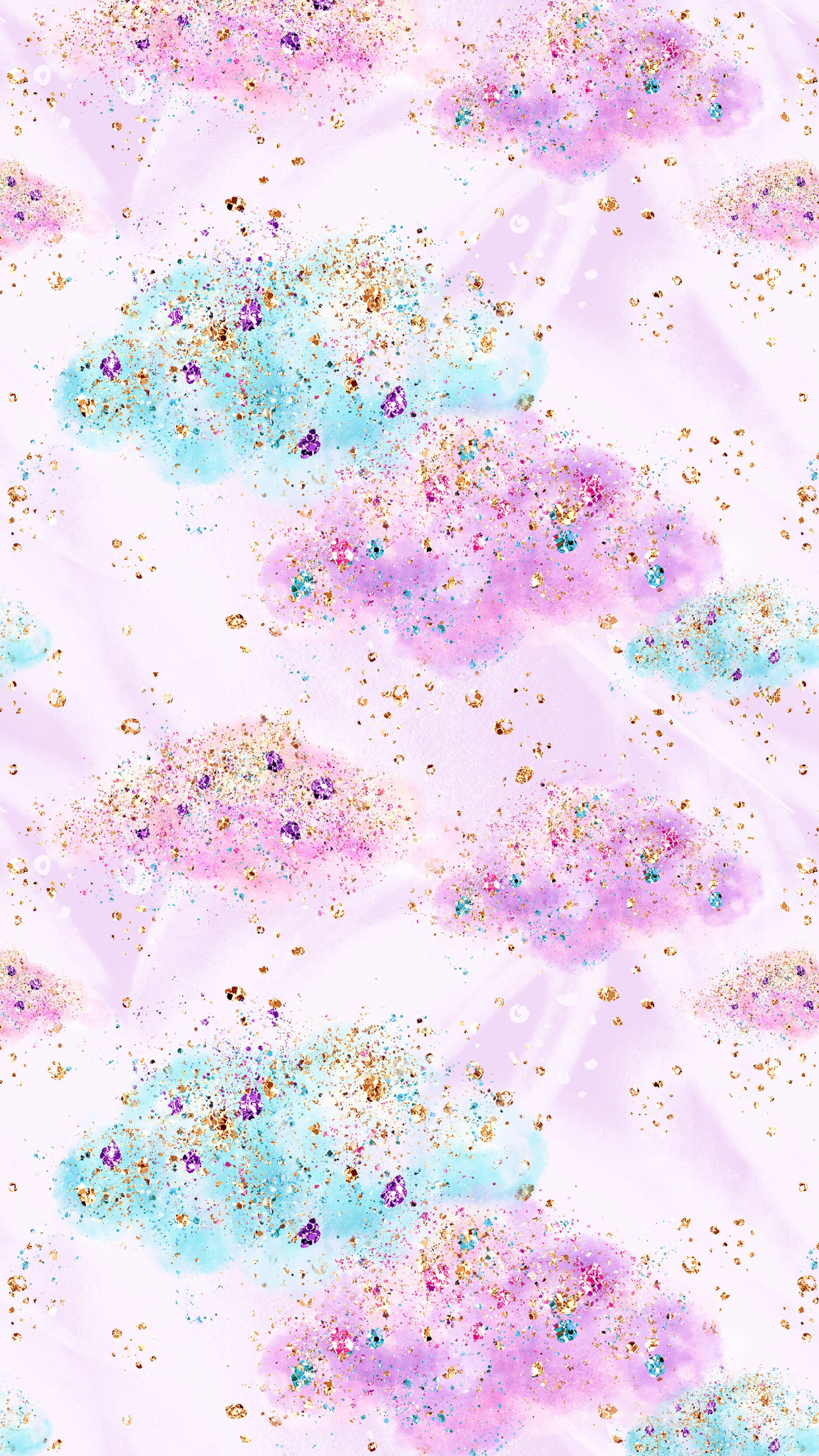 Cotton Candy Cute Pink Unicorn Wallpaper